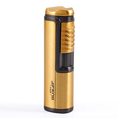 China Custom Logo Cigar Refillable Single Flush Lighter Spray Zinc Alloy Custom Lighters for sale