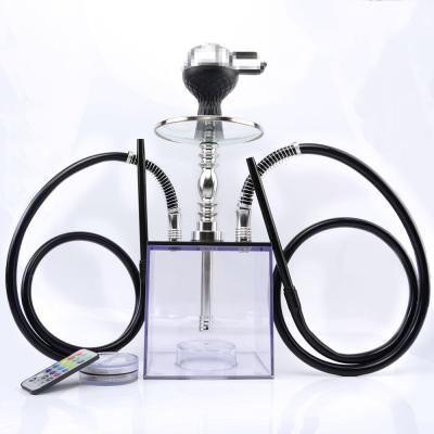 China Portable Travel Tobacco Hookah Stem Set Aluminum Alloy Shisha Square Water Pipe For Wine Champagne Beer Glass Bottle DIY Accessories for sale