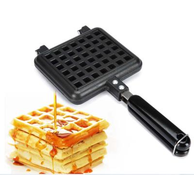 China Sustainable Breakfast Square Die Casting Aluminum Egg Waffle Skillet for sale