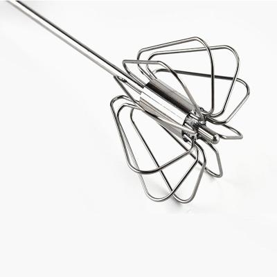 China Stainless Steel Sustainable Eggbeater Manual Press Type Eggbeater for sale