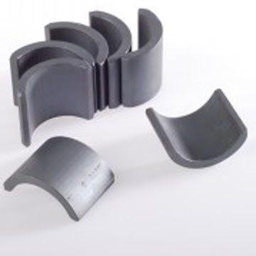 China Hard Segment Ferrite Arc Magnet for sale