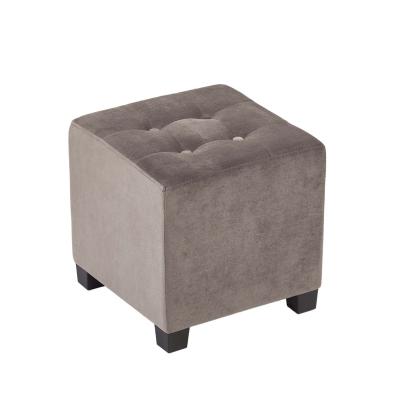 China Hot Sales Luxury Square Ottoman (Other) Fabric Adjustable Embellished Ottoman Upholstery With Best Quality for sale