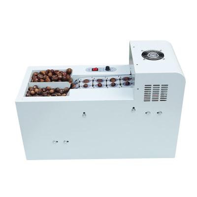 China Professional Electric Beverage Factory Chain Link Nuts Chestnut Shell Opener Machine Double Hazelnut Splitting Machine for sale