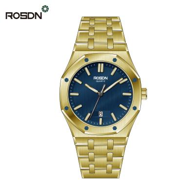 China OEM Luxury Watches Men Chronograph 316L Stainless Steel Waterproof Minimalist Quartz Watch for sale