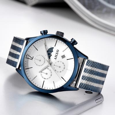 China Hot Selling Wholesale Chinese Water Resistant Men's Wristwatch Chronograph Relojes Hombres Quartz Watch For Men for sale