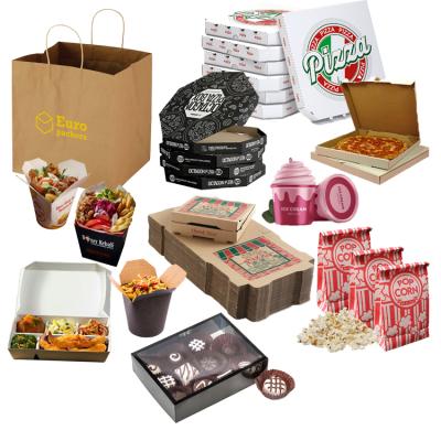 China Manufacturers recyclable packaging caixas de pizzas 6 8 9 10 12 14inch corrugated fast food packaging pizza cardboard wholesale paper boxes for sale