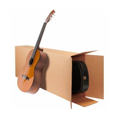 China Wholesale-Shipping-Boxes Recyclable Large Folding Styles Bike Gift Packing Cardboard Cardboard Board Guitar Shaped Corrugated Shipping Paper Box for sale