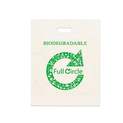 China wholesale biodegradable biodegradable die cut plastic bags oxo cornstarch 100% organic compostable die cut plastic bags for sale