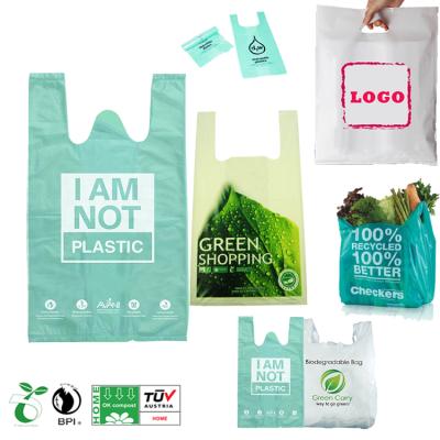 China Malaysia BIODEGRADABLE Raw Material Customized LDPE Polythene Biodegradable Boutique Compostable Plastic Bags for sale