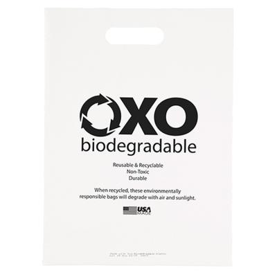 China Wholesale Eco-Friendly Printed Oxo Non-Toxic Die Cut Plastic Bags Logo Size Usa 100%biodegradable Biodegradable Reusable Recyclable Goods for sale