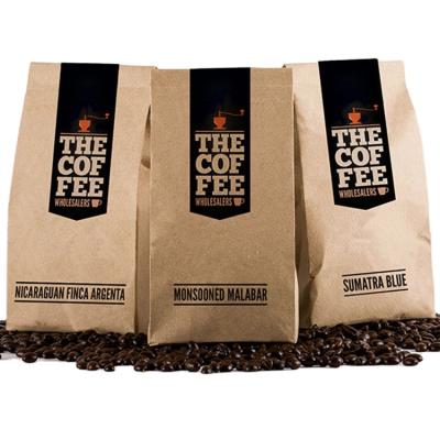 China OEM Flexible Packaging Kraft Paper Instant Coffee Packaging / Recyclable Ground Coffee Packaging Bags For Sale for sale