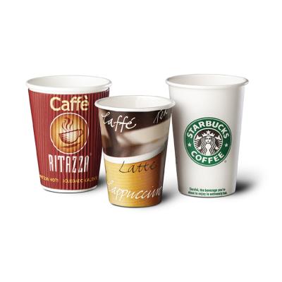 China Hot Sale Recyclable Disposable Custom Printed Logo Cold Drink Cola Paper Cup Disposable Soda Paper Cups for sale