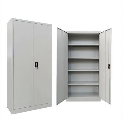 China Modern Door Iron Adjustable Swing Shelf Metal File Storage Office Cabinets Steel Closet Furniture with 4 Adjustable Shelf for sale