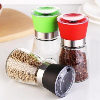 China Viable Stock Spice JarSalt and Pepper Shaker Wholesale Salt and Pepper Shaker Salt Mills for sale