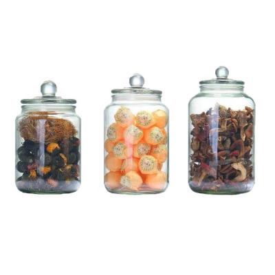 China Freshness Preservation Glass Storage Jars Set Glass Food Storage Containers Set Spice Jars For Home Kitchen for sale