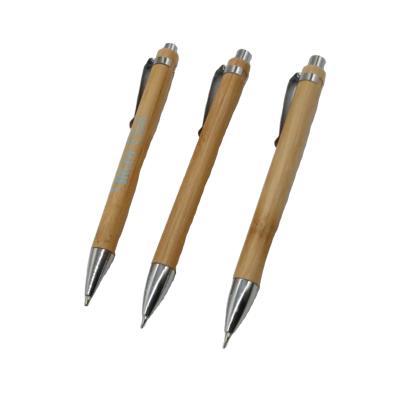 China Promotional 0.5mm Bamboo Refill Mechanical Pencil Bamboo Pencil With Logo for sale