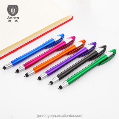 China promotional pen stylus plastic ball pen with customer logo stylus tip for screen touch caneta for sale