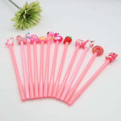 China office & Popular School Pen Hot Sale Kawaii Pen Cute Animal Pen Canetas Student Gel Pen for sale