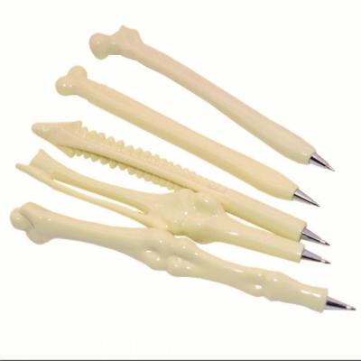 China Pen Wholesales Novelty Promotional Plastic Creative Bone Shape Design Ballpoint Pen For Hospital Medical Writing for sale