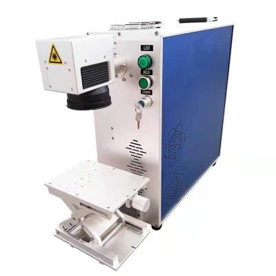 China Hot Selling Fashionable Promotional Air-cooled Portable Cables Metal Fiber Laser Marking Machine For Use for sale