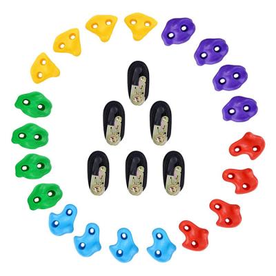 China Weather Resistant Climbing Wall Stands Kids Indoor Outdoor Playground To Build Colorful Pig Nose Shape Kids Climbing Holds Climbing Stones for sale