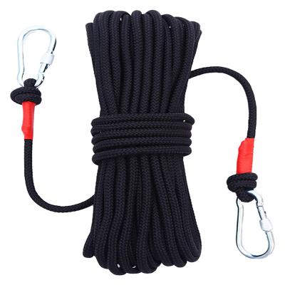 China 8Mm 10Mm 12Mm 16Mm Diameter Durable Wholesale Static Tree Climbing Rope 64Ft 96Ft Rope Escape Fire Rescue Parachute Rappelling Rope for sale