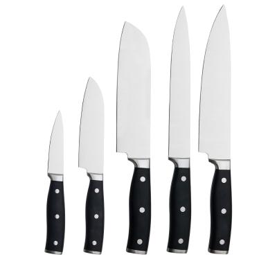 China Sustainable Professional Custom Knife Set 3Cr13 Blade Kitchen Chef Knife Set With ABS Handle for sale