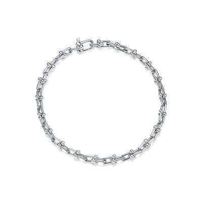 China TFN HardWear CLASSIC Micro Link Bracelet 925 Sterling Silver Links Chain Bracelet For Women Rose Gold And Gold Color for sale