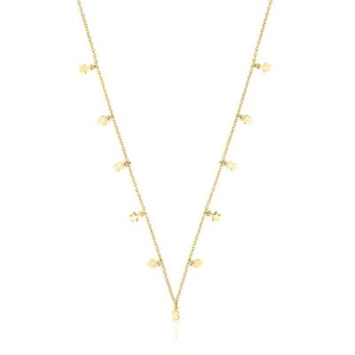 China CLASSIC 925 Sterling Silver Touses Vermeil Cool Joy Necklace Gold Bear Star heart patterns charm necklace layer jewelry for women for sale