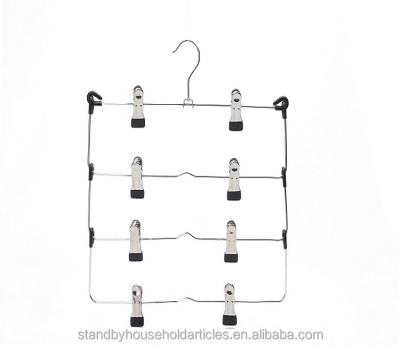 China SHOW Multifunctional Cheap Indoor Folding Metal Pants Hanger for sale