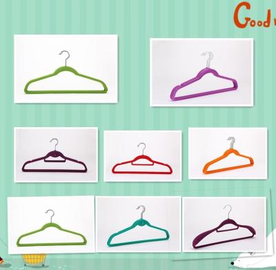 China COAT RACK Velvet Suit Hanger Single Thin Line Suit Flocked Adult Clothes Hanger for sale