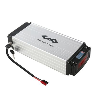 China Free shipping US stock electric bicycle battery 48v 20ah 1000W electric bike rear rack battery with free charger for sale