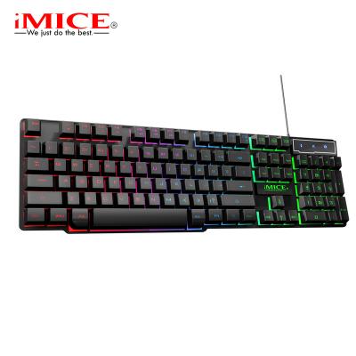 China Numpad iMICE AK-600 Gaming USB Keyboard Luminescent Cable Backlight Suspended Keytop Computer Keyboard for sale