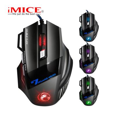 China Finger iMICE X7 Wired Competitive Gaming Mouse 2400DPI LED for sale