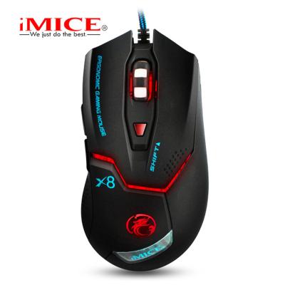 China Finger iMICE X8 Wired Competitive Gaming Mouse 3600DPI LED for sale