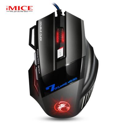 China Finger iMice Bulk Sell X7 Game Mouse 4 Levels DPI 7D Laptop Optical Gaming Mouse For Gamer And Manager for sale