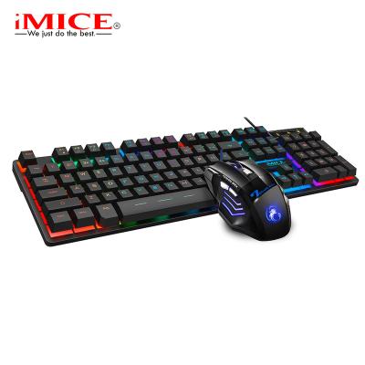 China For desktop iMICE AN-300 wired keyboard and mouse gaming waterproof 104keys backlight for sale