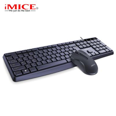 China For Home Office iMICE KM-520 wired keyboard and mouse for home and office plug and play for sale