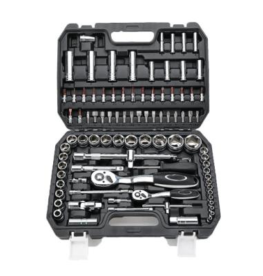 China Hot Selling Larix Universal 94 Piece DIY Tools for Mechanics, Metric and Standard Socket Set, Household Tool Kit for sale