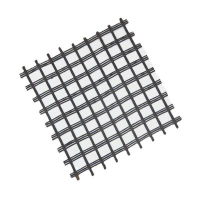 China 12.7*12.7mm Warp Tricoteada Poliéster Geogrid Reforçado Fibra de Vidro Composita Geogrid à venda