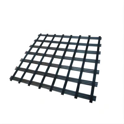 China 25-100kN/M Plastic Steel Reinforcement Geogrid Machine Mesh for sale