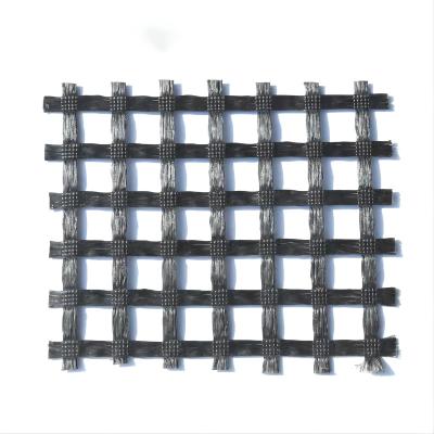 China Polyester Warp Knitted Geogrid Machine Mesh In Pavement Construction for sale