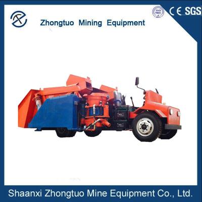 China Driving Type Concrete Spraying Cement Shotcrete Gunite Pump Mixer Concrete Pump Sprayer for sale