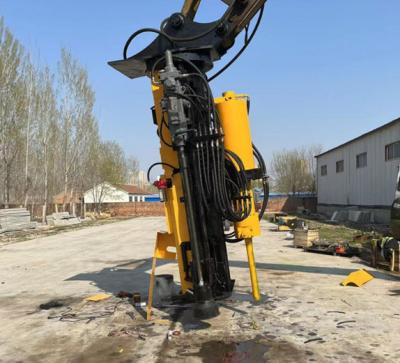 China Strong Power All In One Function Excavator Attachment Drilling Rig And Splitting Machine for sale