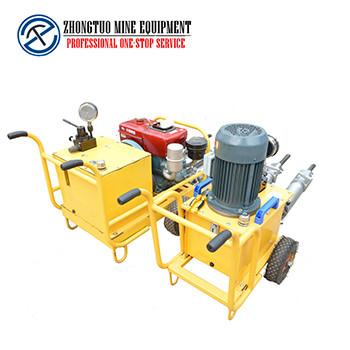 China Mine Hydraulic Rock Splitter with 350mm Wedge Length and Rated Pressure of 60-80 for sale