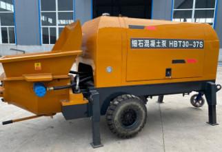 China Small Horizontal Fine Stone Concrete Transfer Pump Type 20 Hydraulic Secondary Structure Column Pump for sale