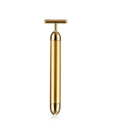 China 6000rpm Vibration Beauty Device Gold Pulse Facial Massager 24k Gold Sculpting Bar for sale