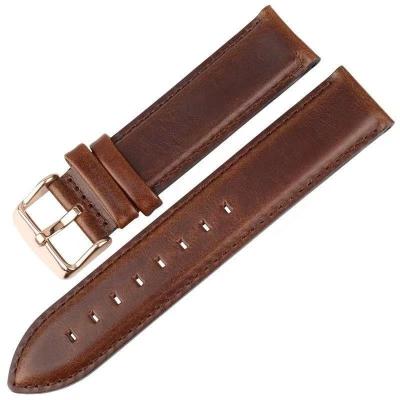 China Wholesale 14mm 18mm High Quality Waterproof DW 5600 20mm Watch Band Smooth Leather Strap for sale