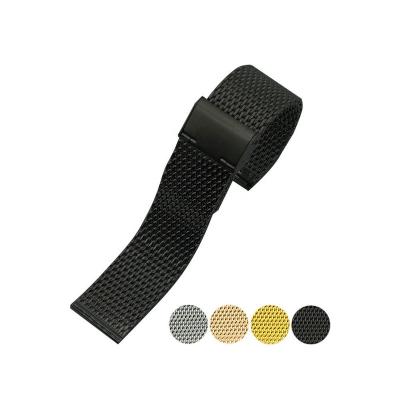 China Black 1.0 Stainless Steel PVD DW Mesh Strap Milanese Watch Band for sale