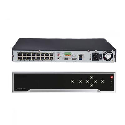 China Support CCTV Camera System NVR DS-7732NI-K4/16P Hik CCTV Camera System NVR DS-7732NI-K4 Thermal Vision 4SATA ​​16 POE Support Camera /fisheye/people count/heatmap/ANPR 32CH Ports 32 Channel 4K NVRs for sale